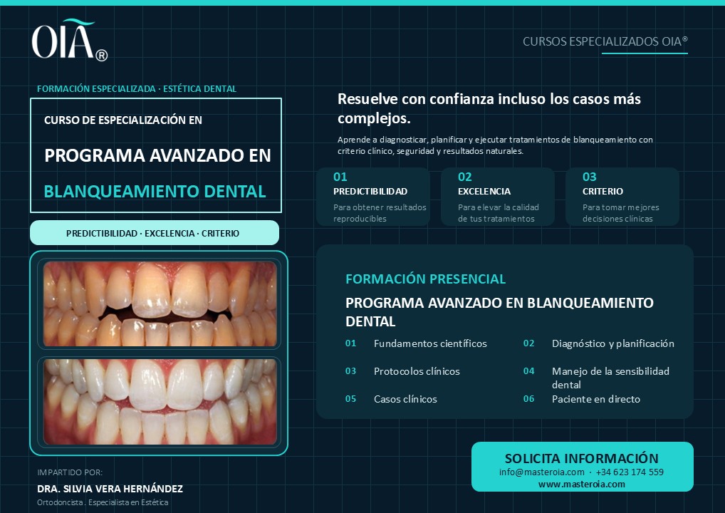 Curso de Blanqueamiento Dental — Dra. Silvia Vera Hernández | Cursos OIA®